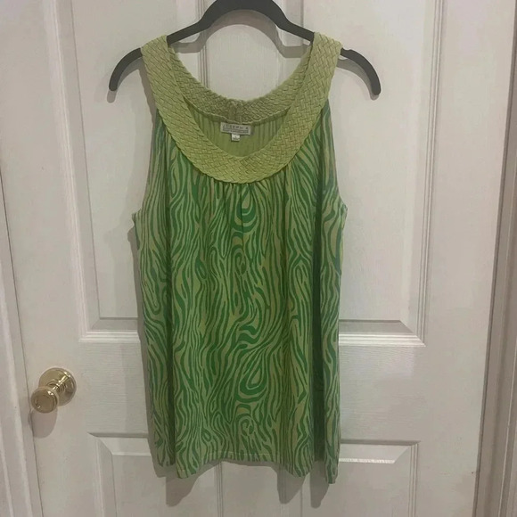Joseph a lime green  and green tank top - Picture 1 of 5